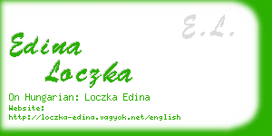 edina loczka business card